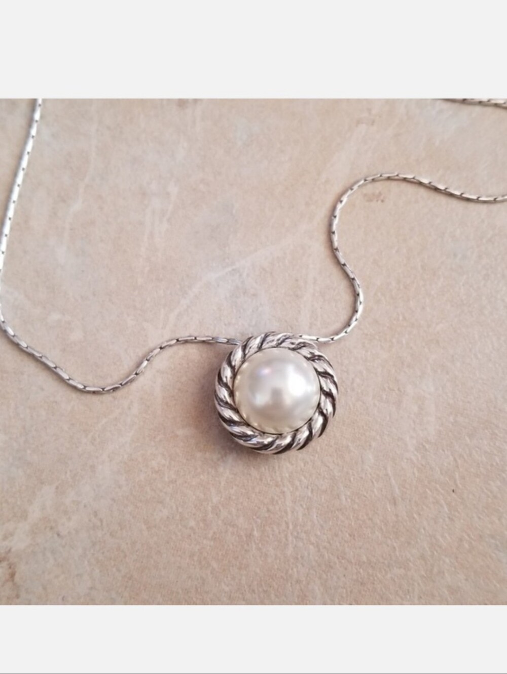 Brighton Pearl Magic Necklace Rhinestone  Pendant - Picture 2 of 6